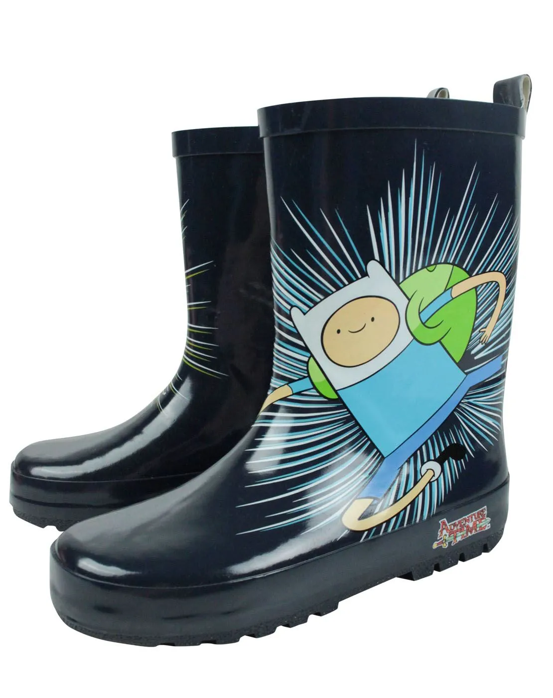 Adventure Time Boys Blue Wellington Boots without Handles