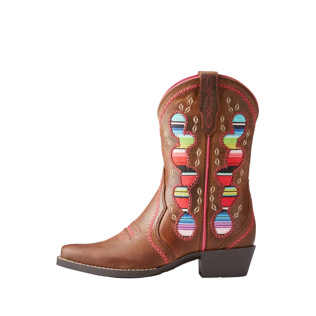 Ariat Girl's Desert Diva Snip Toe Leather Boots