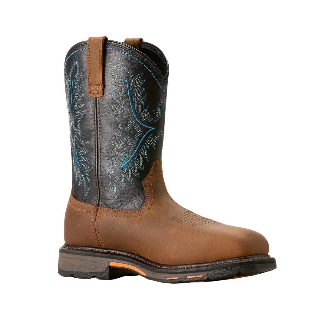 Ariat Men's Waterproof Composite Toe Work Tumbled Bark Twilight Boots