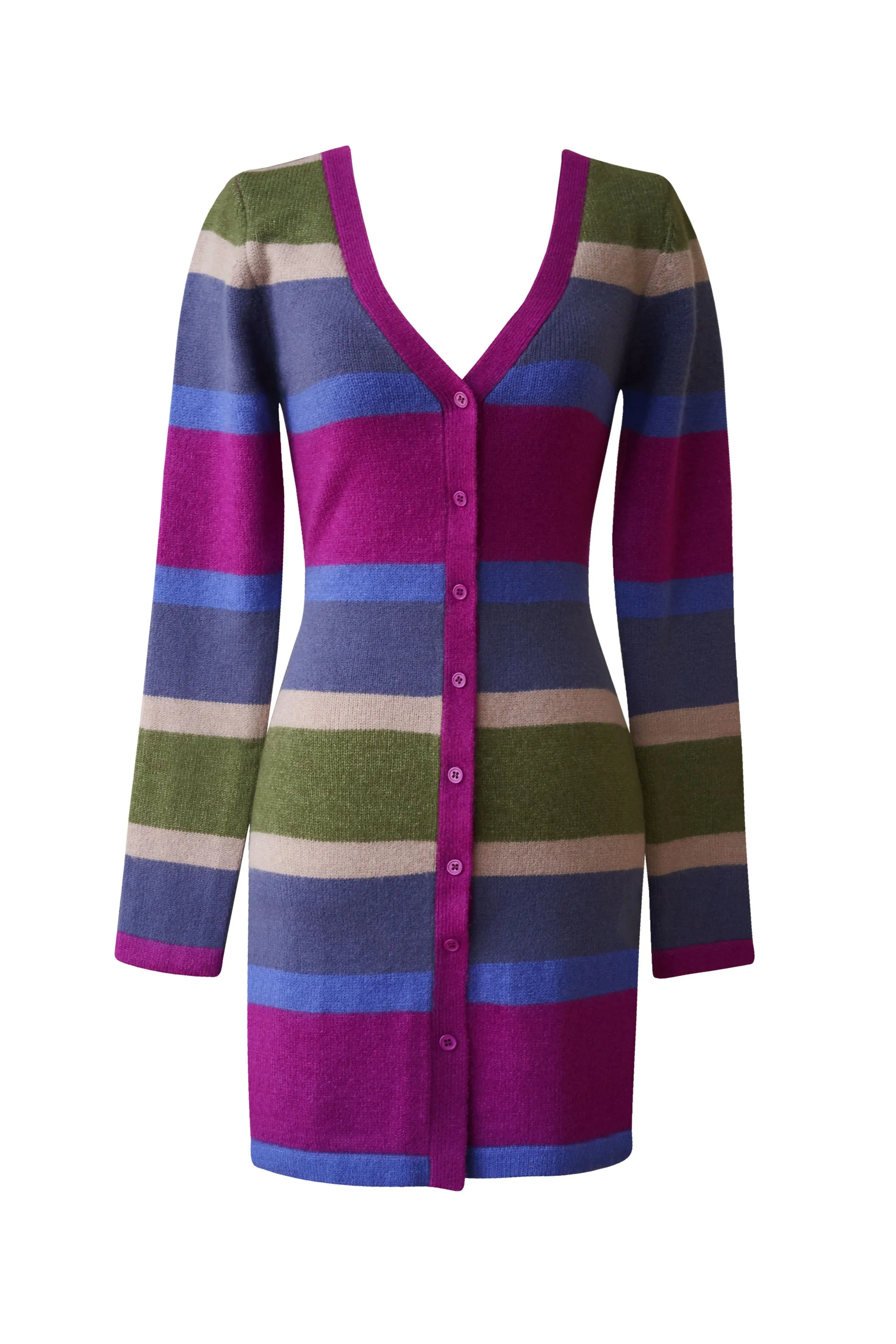 Bright Eyes Multicolor Stripe Dress