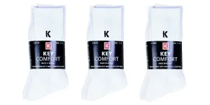 Comfort Crew Socks White - 3pcs (HO002544)