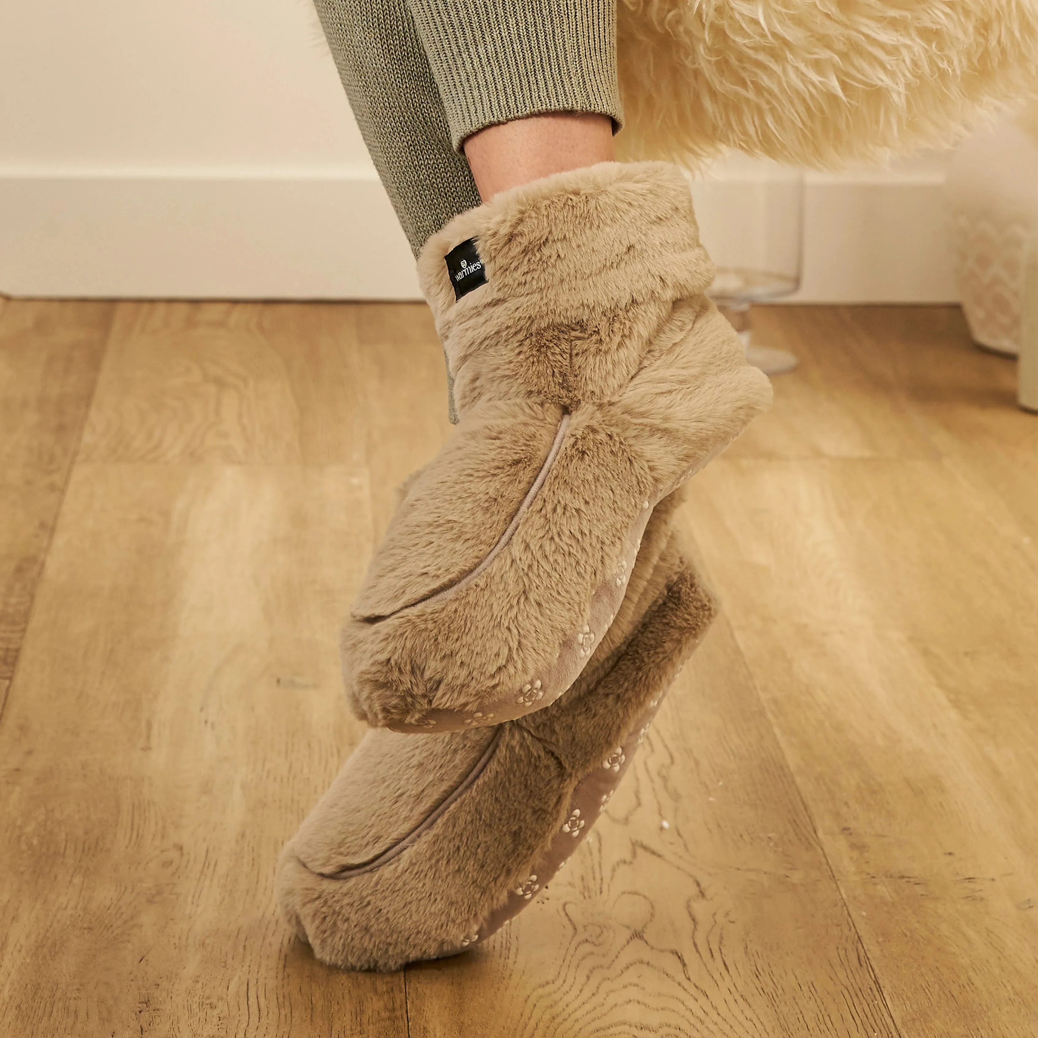 Cozy Body Luxury Heatable Latte Microwavable Boots