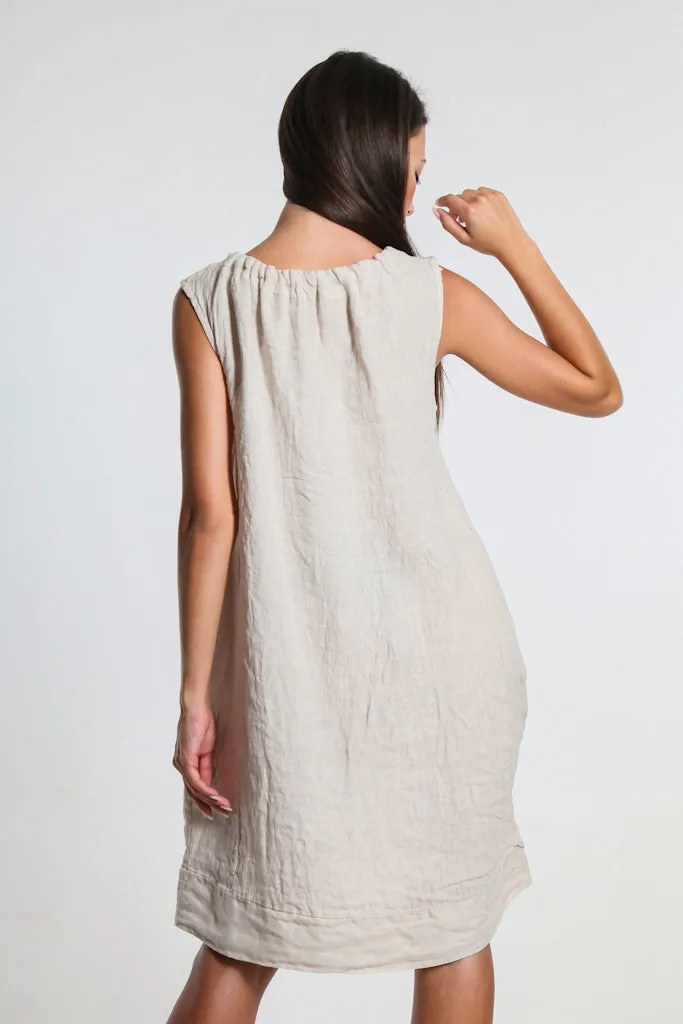 Devin Linen Shift Dress (DT119)