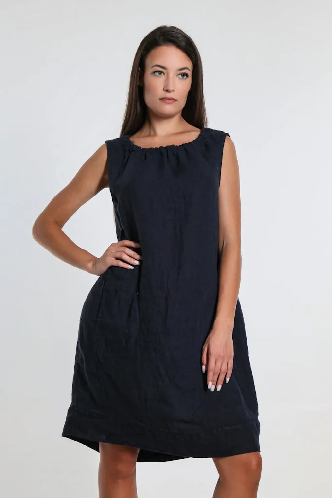 Devin Linen Shift Dress (DT119)