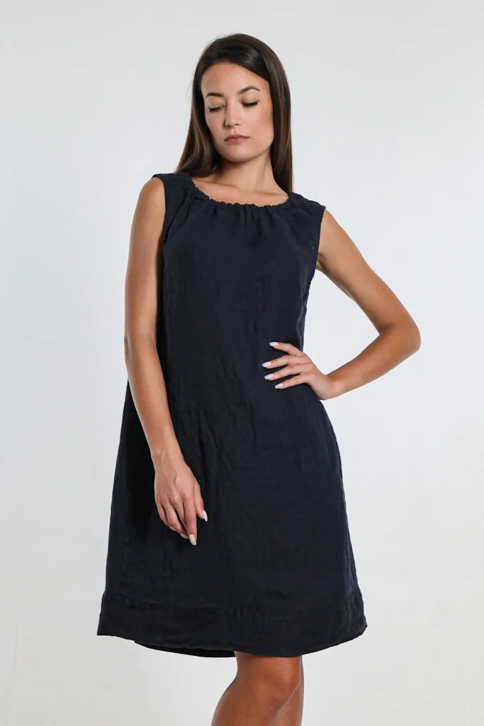 Devin Linen Shift Dress (DT119)