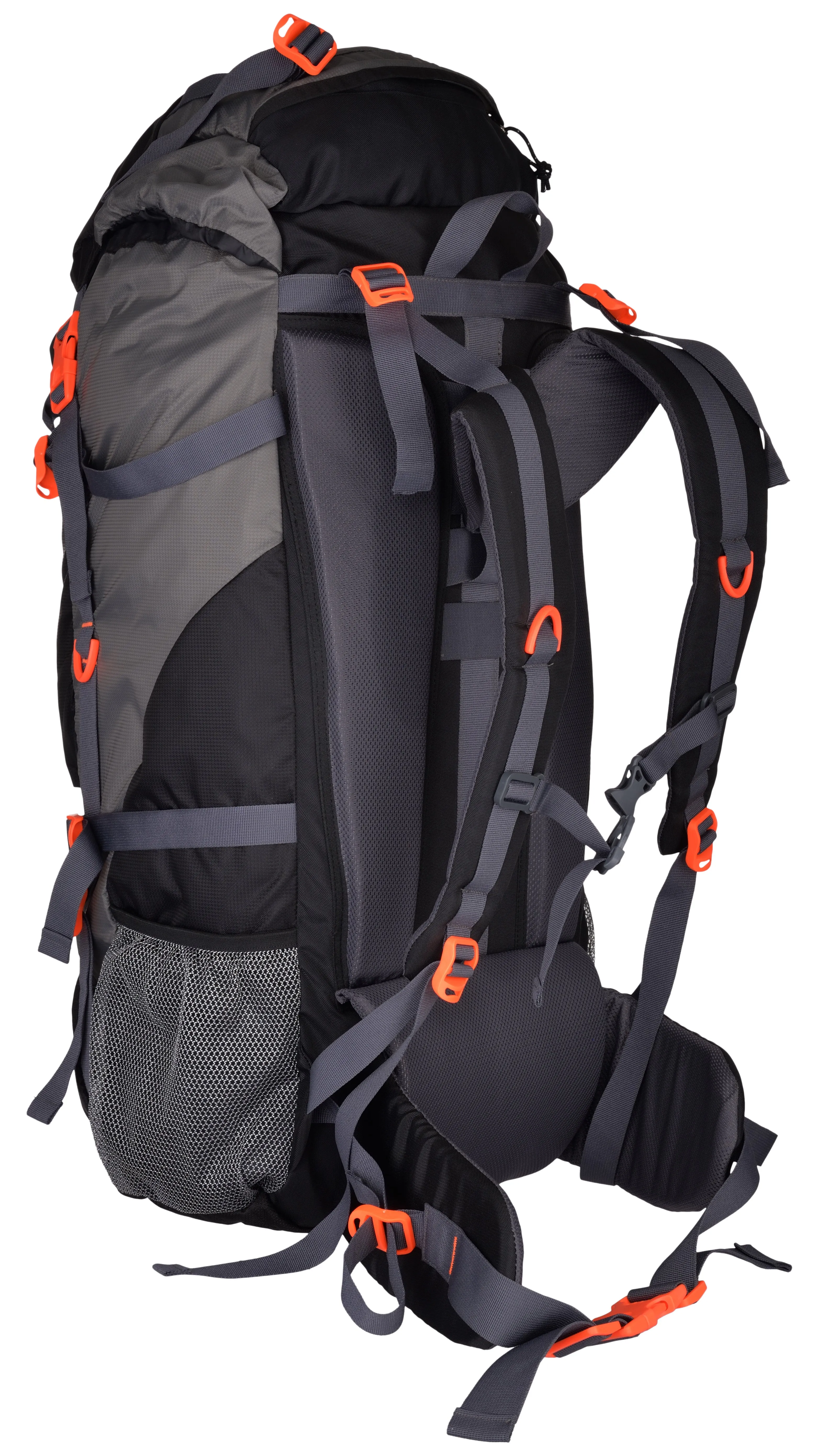 Hunter 75L Black Grey Diamond Rucksack with Raincover