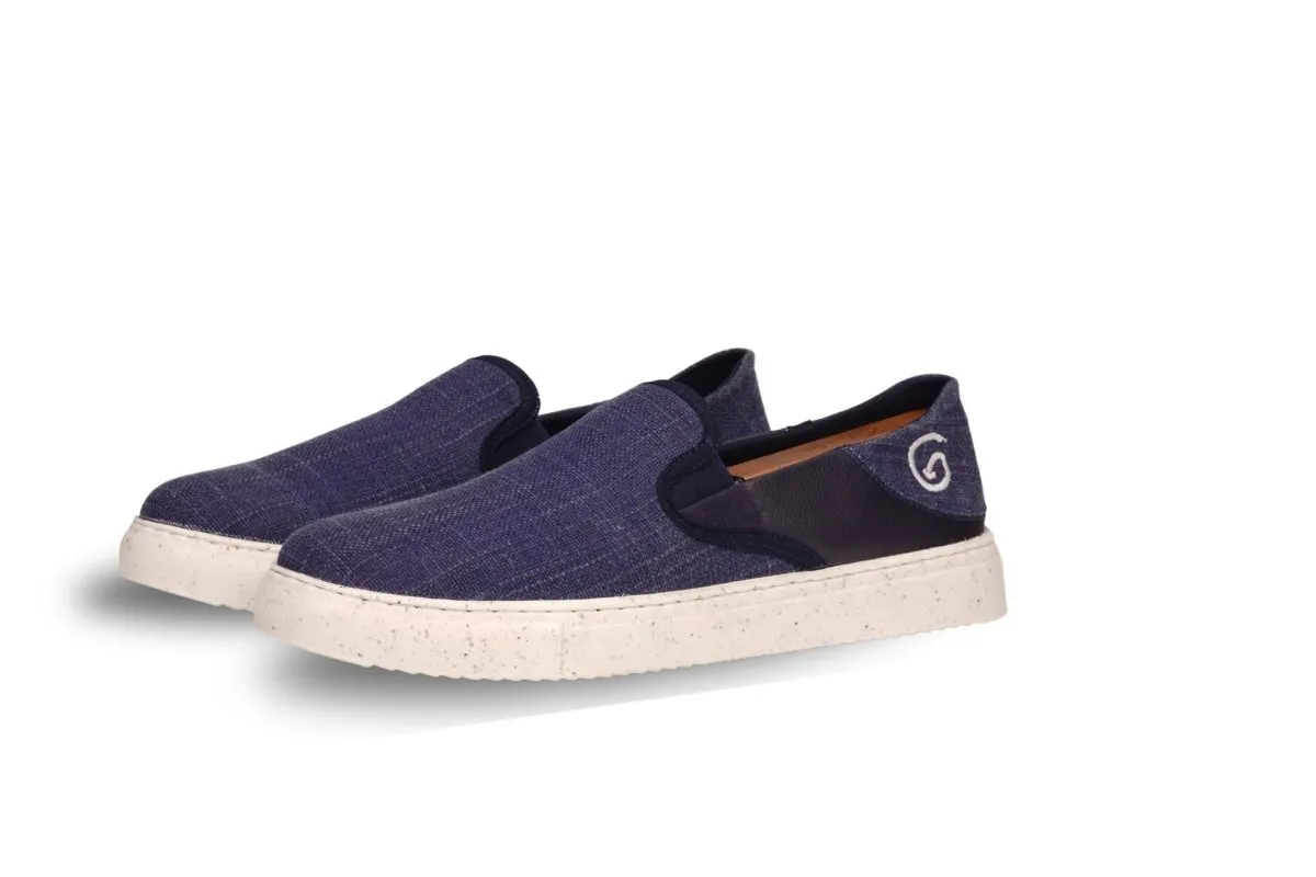 Oceanease Men's Vegan Slip-On Shoes in Navy Blue