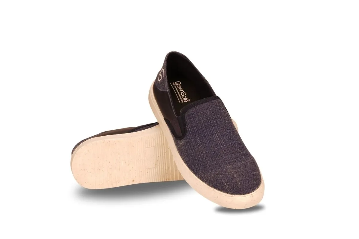 Oceanease Men's Vegan Slip-On Shoes in Navy Blue