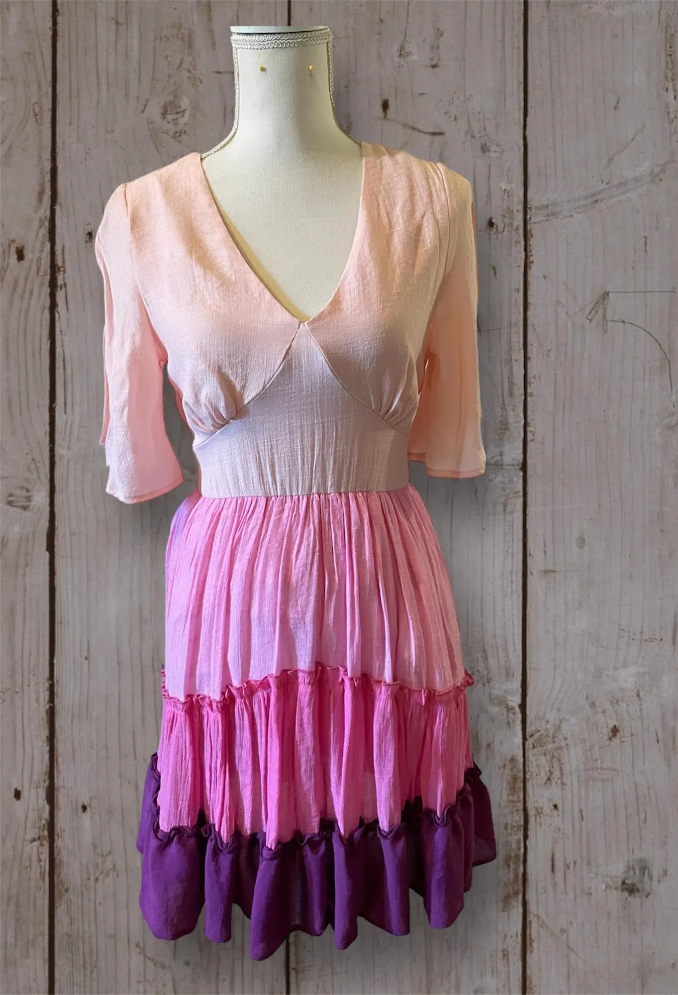 Ombre Tiered Dress