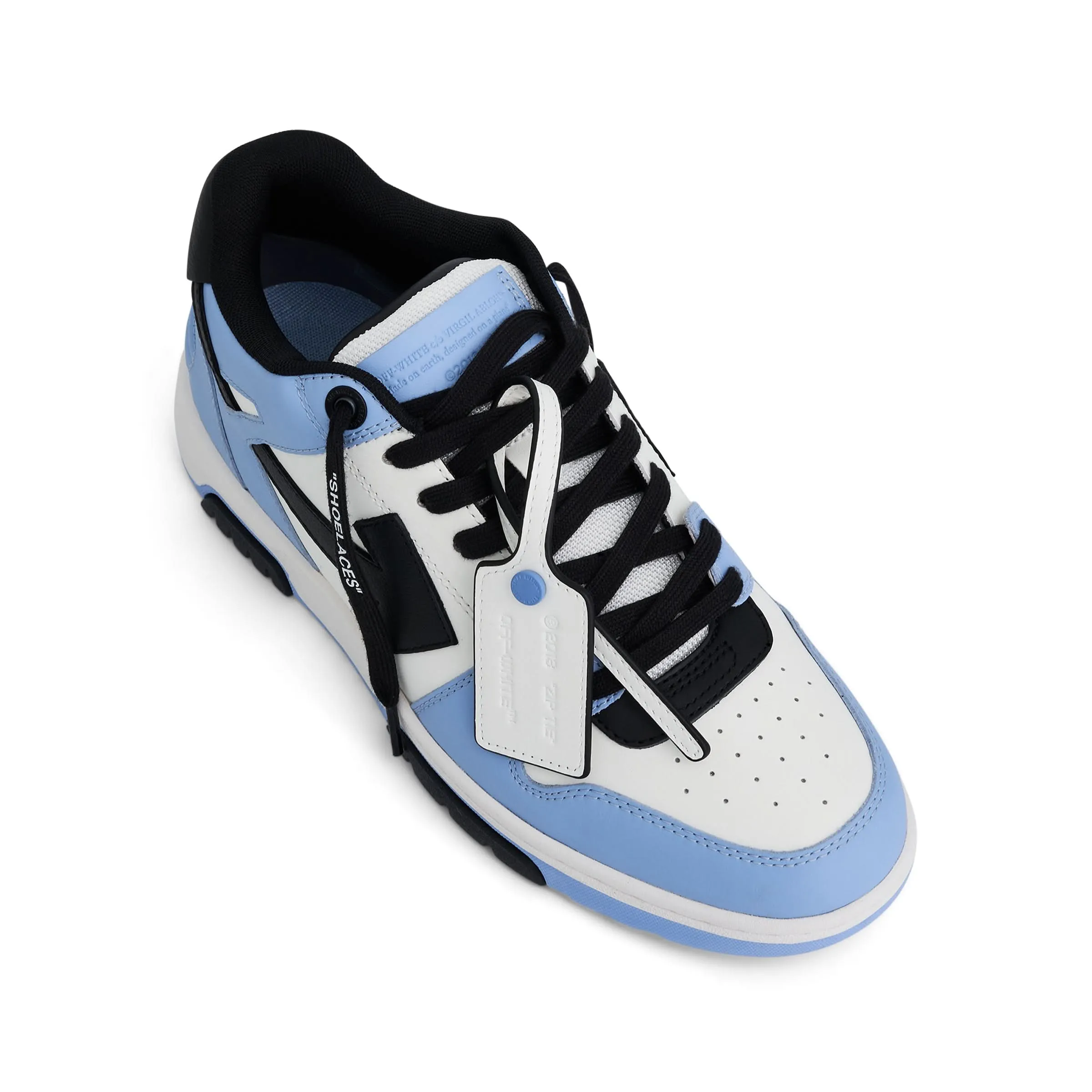 Out of Office Calf Leather Sneaker in Light Blue