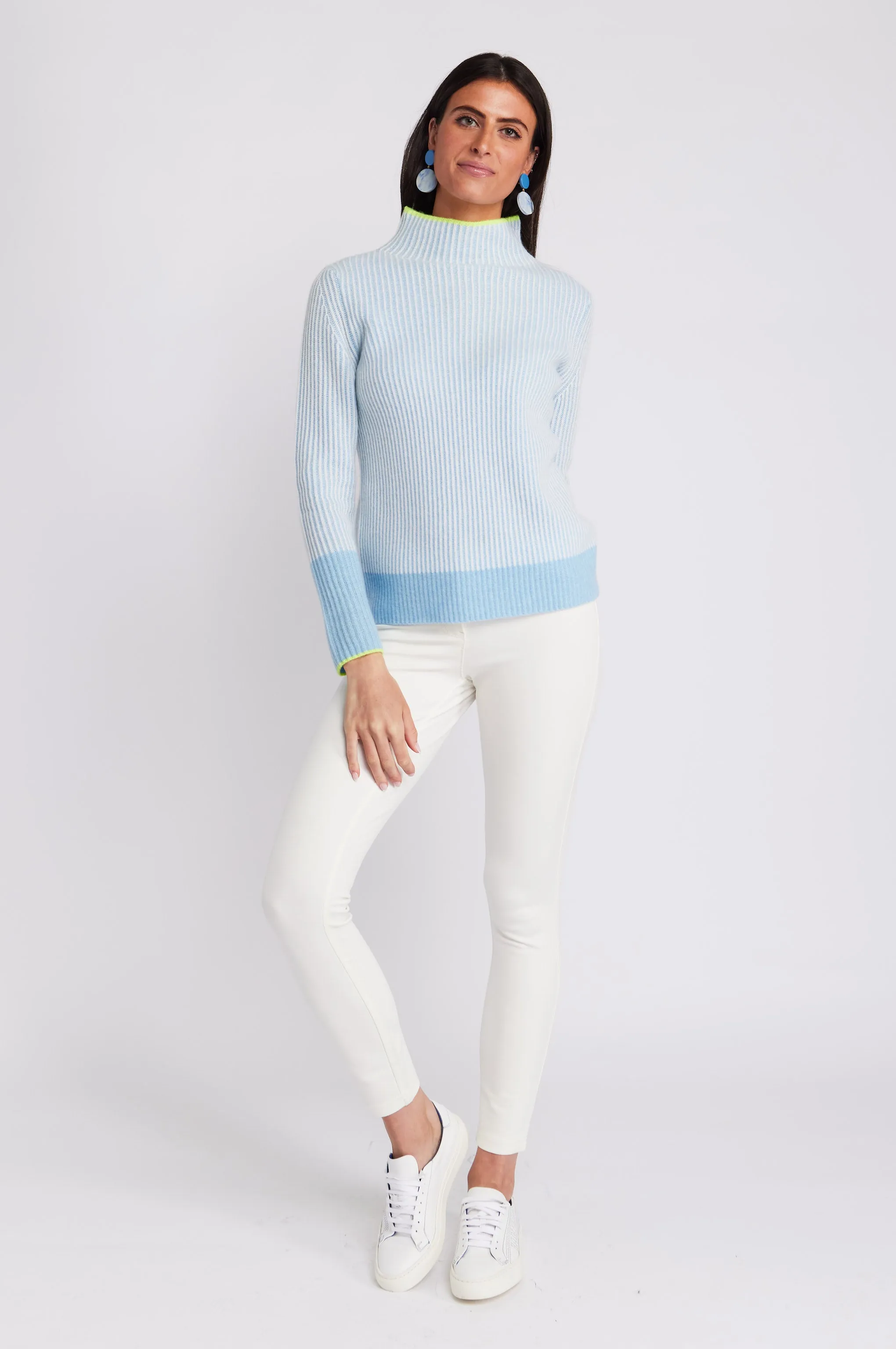 Plaited Funnel Sweater - Reef