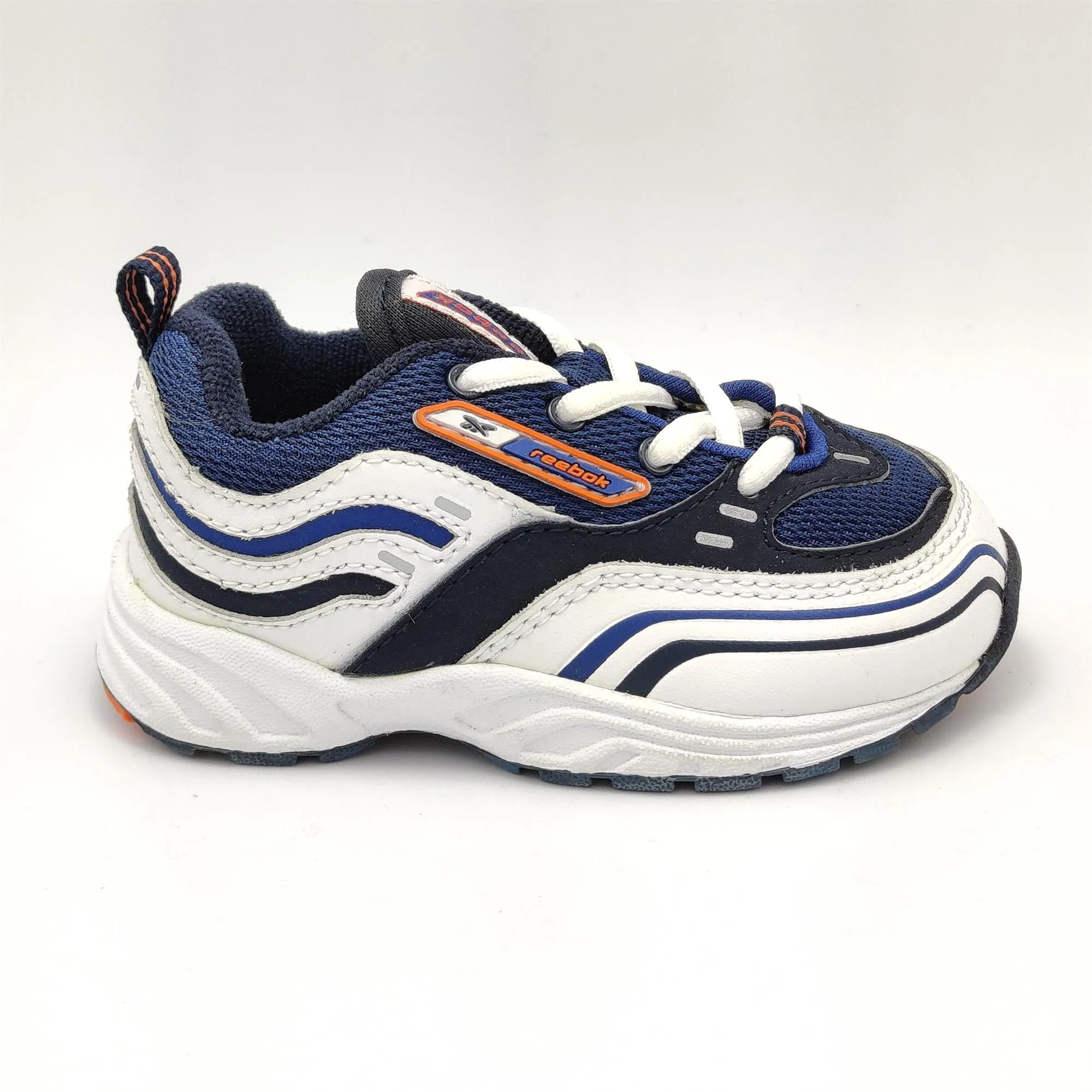 Reebok Infant Radiate II Infant Retro Trainers - Blue - Blue/White - UK K3.5