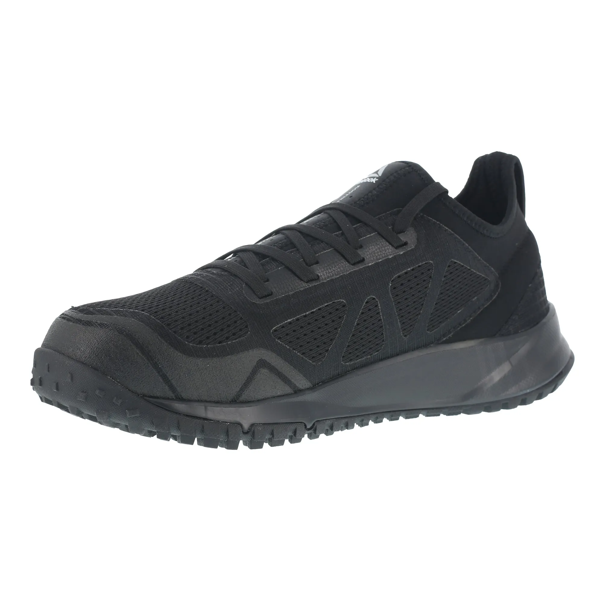 Reebok Mens Black Mesh Work Shoes ST Trail Run Oxford