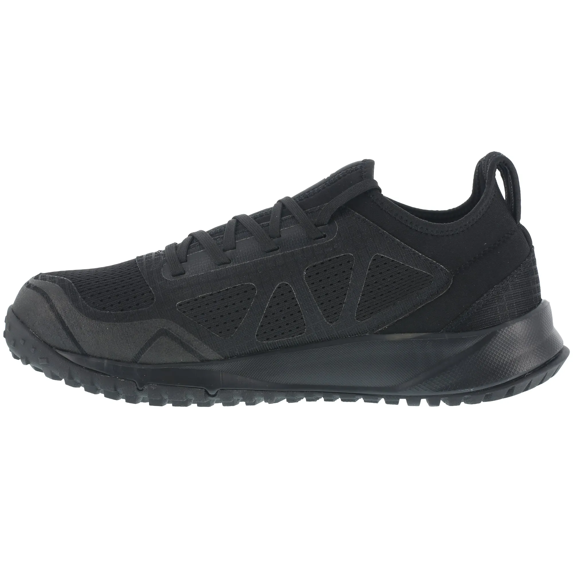 Reebok Mens Black Mesh Work Shoes ST Trail Run Oxford