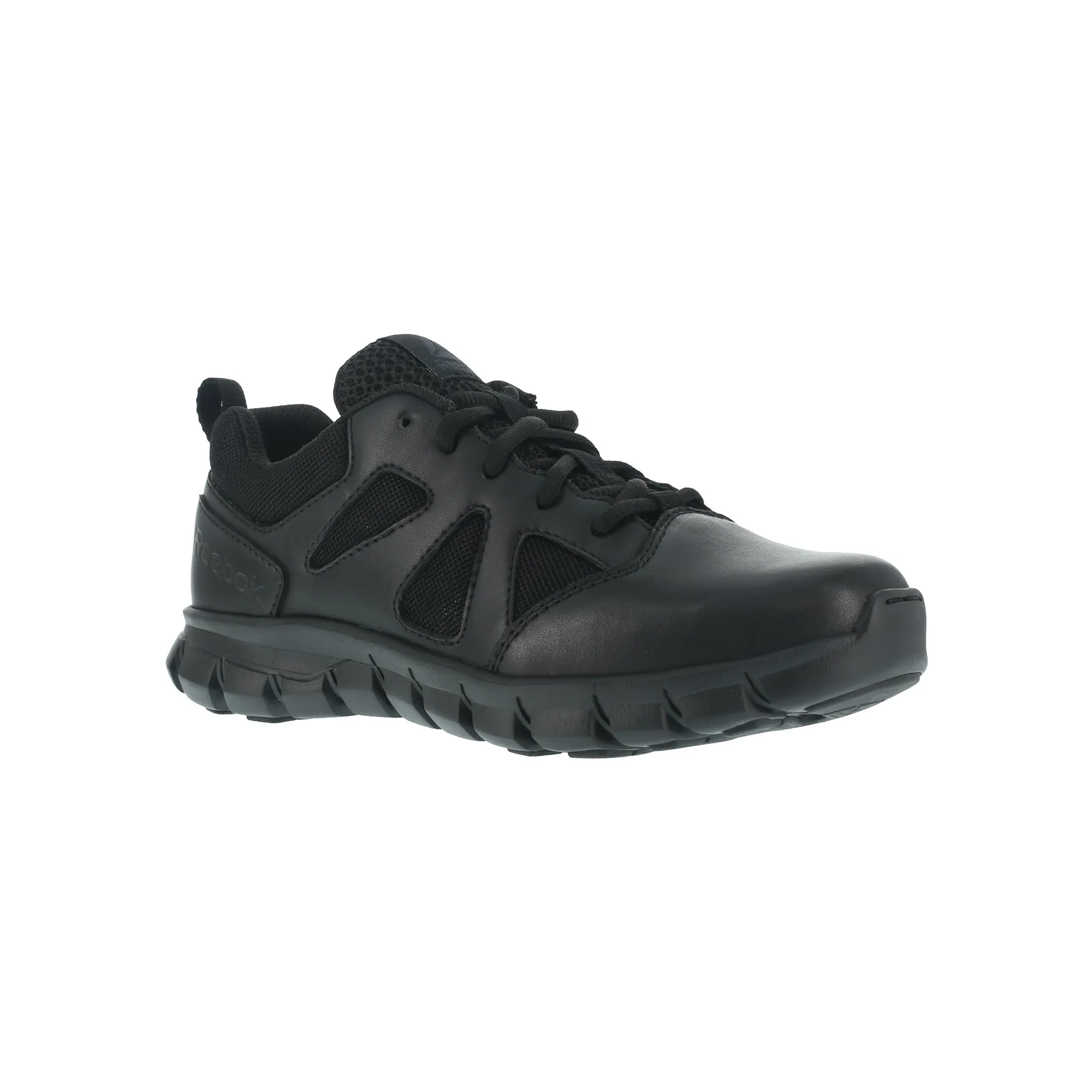 Reebok Womens Black Leather Work Shoes Sublite Tactical