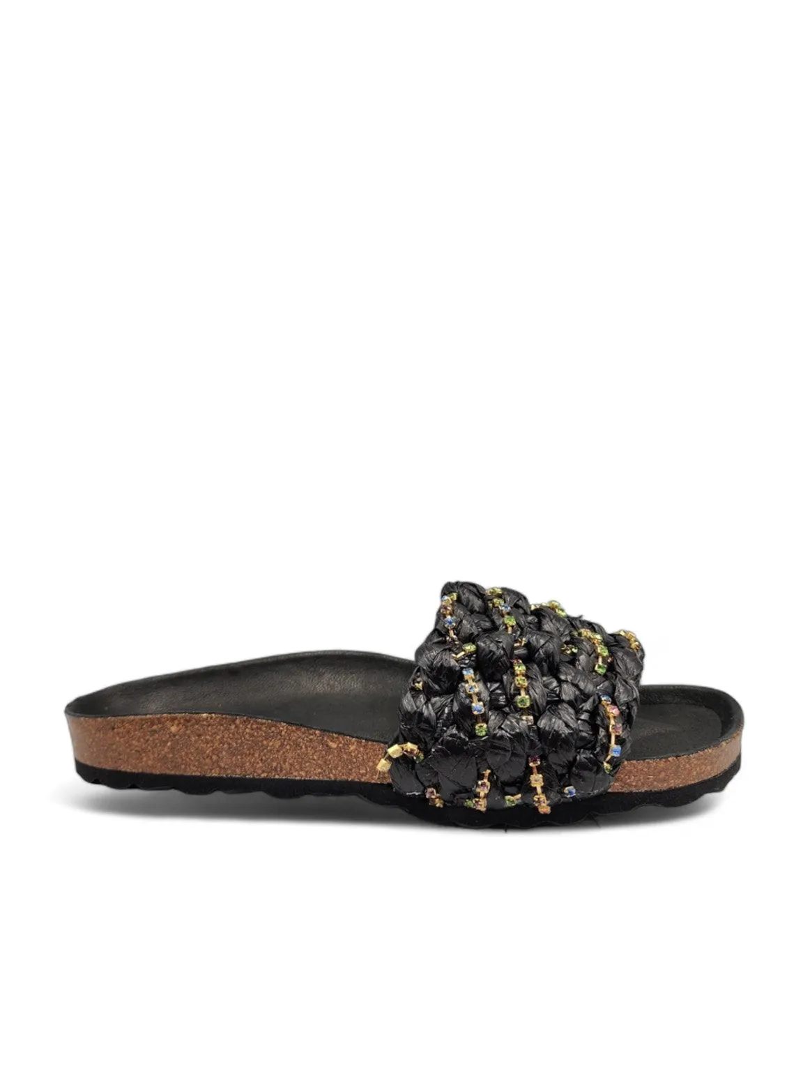 Reiko Breezy Raffia Slide Sandal