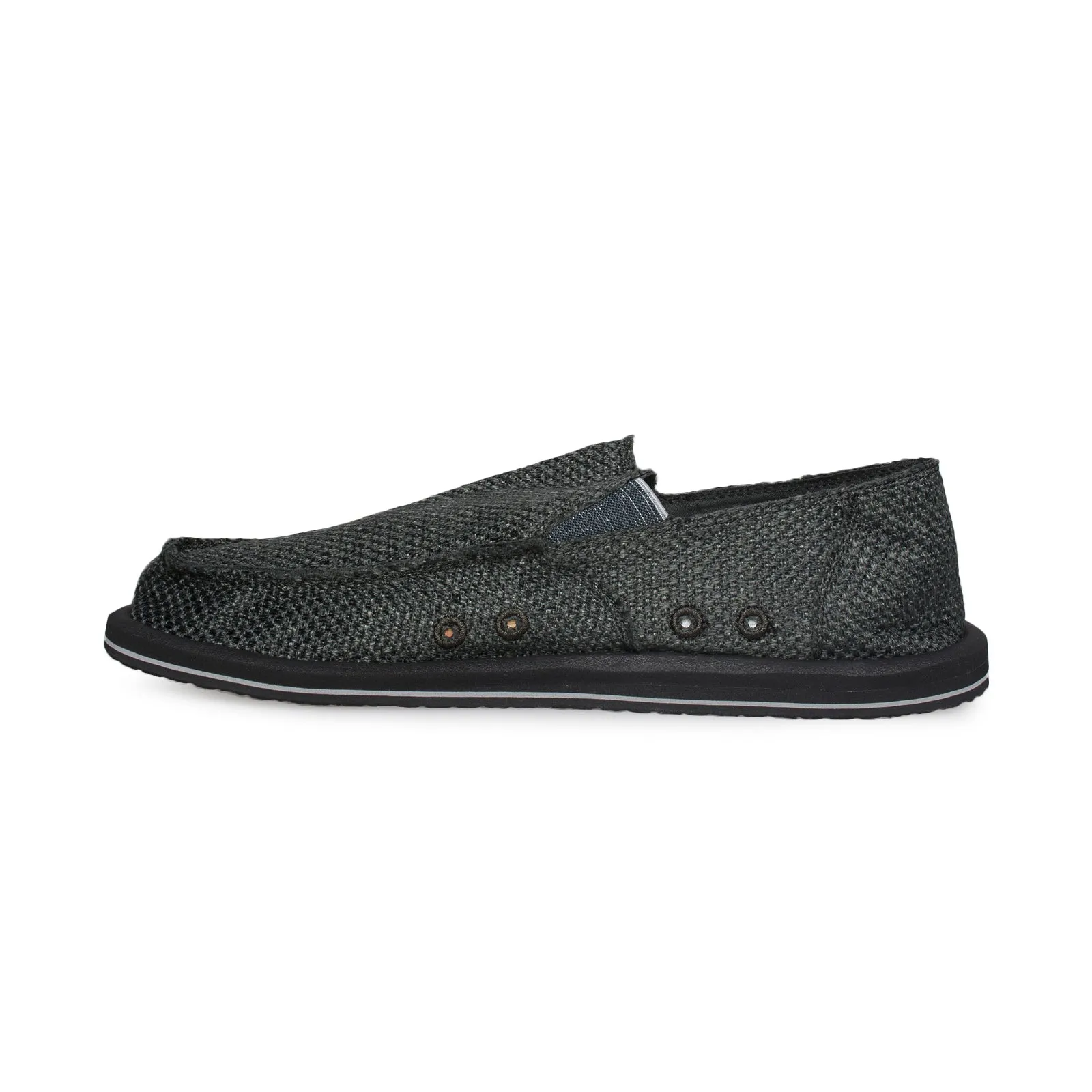 Sanuk Vagabond Woven Black Shoes - Men's