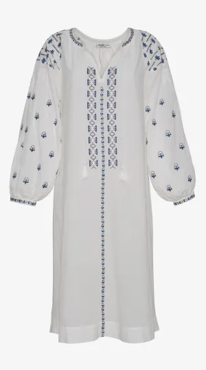 Tallulah Kaftan Dress | White