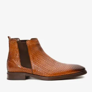 The Oslo Tan Leather Chelsea Men Boot