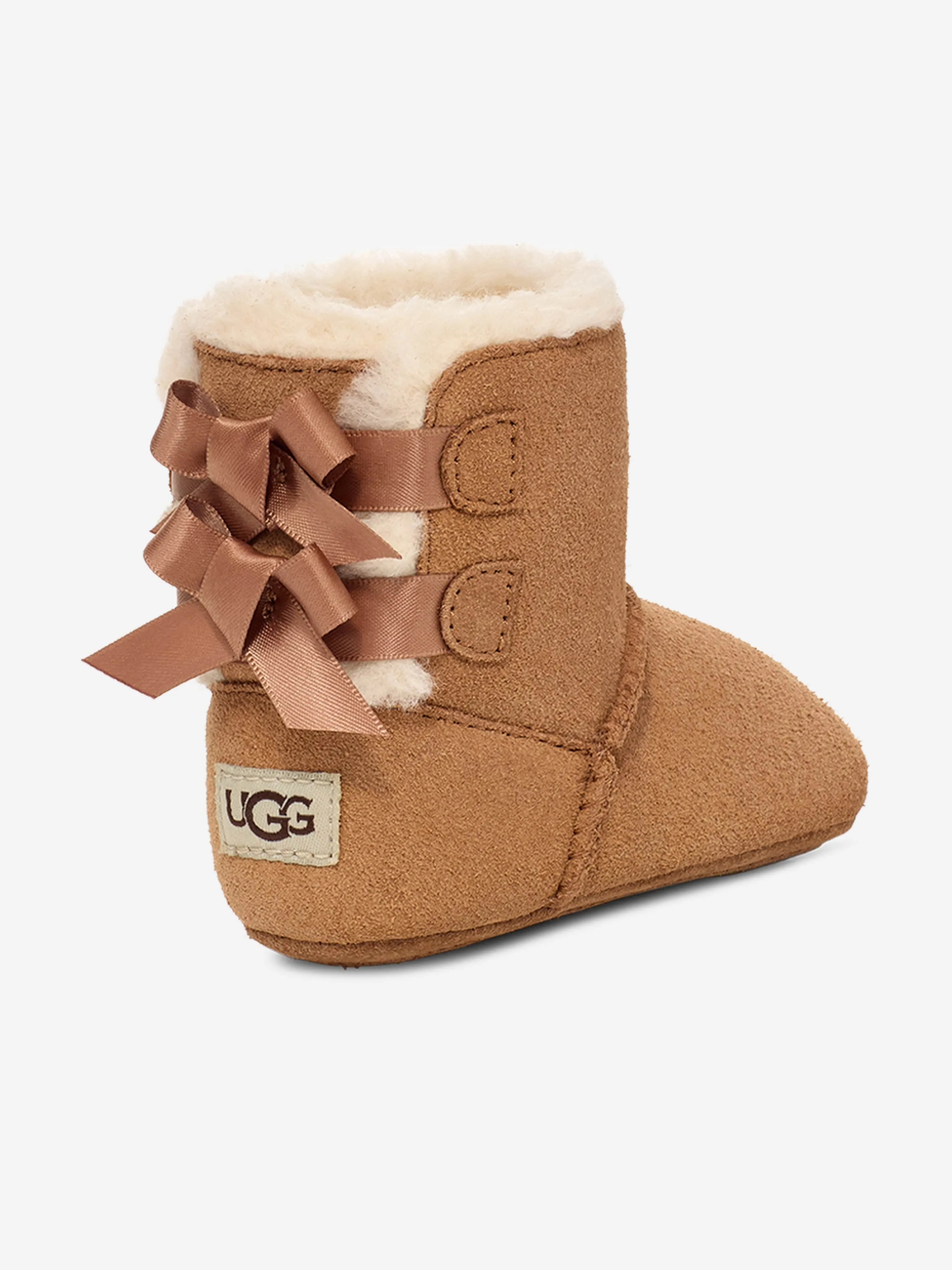 UGG Baby Girls Bailey Bow Boots in Brown