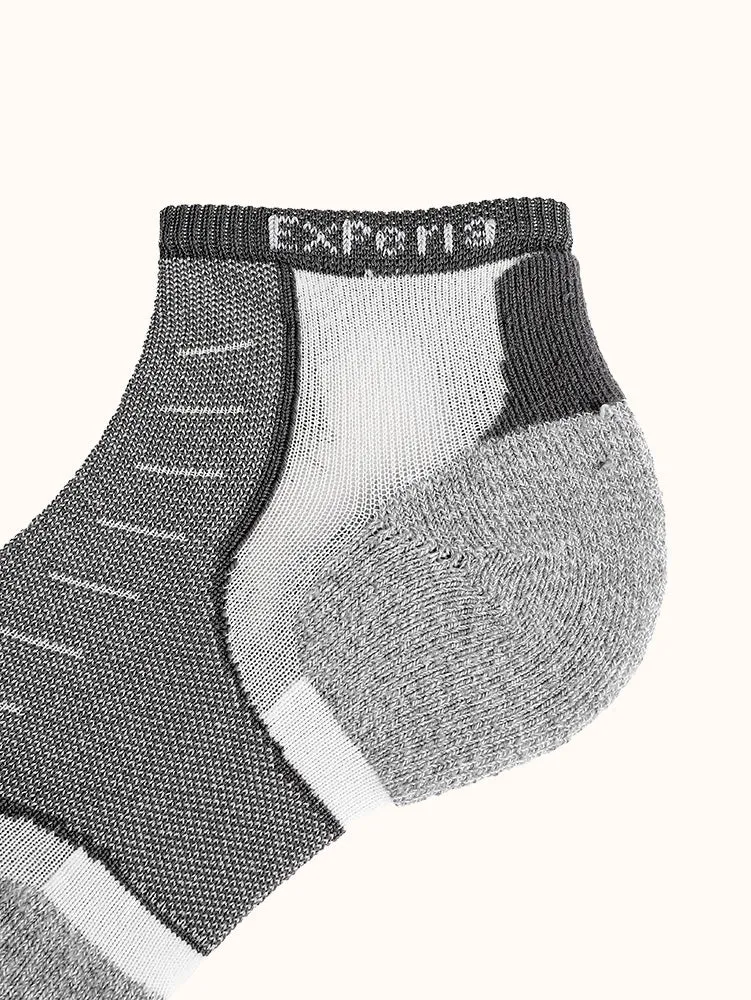 Unisex Padded Low-Cut Fitness Socks