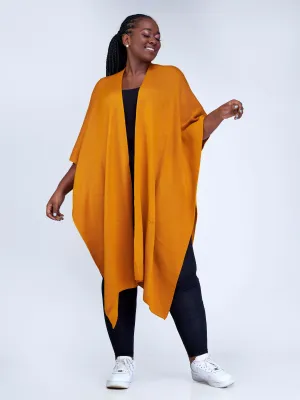 Vivo Essentials Double Layered Shawl (Without Fringe) - Mustard