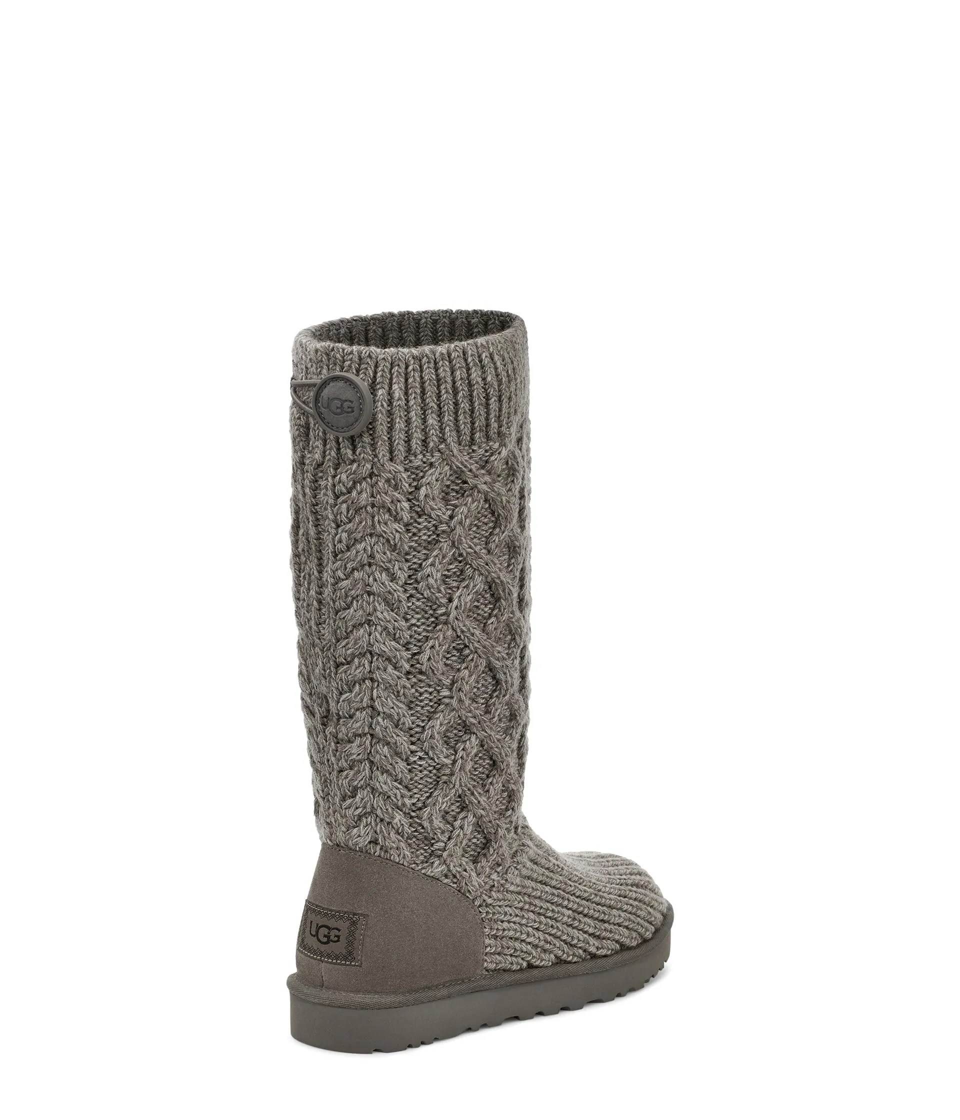 Women's Shoes UGG CLASSIC CARDI CABLED KNIT Boots 1146010 GREY