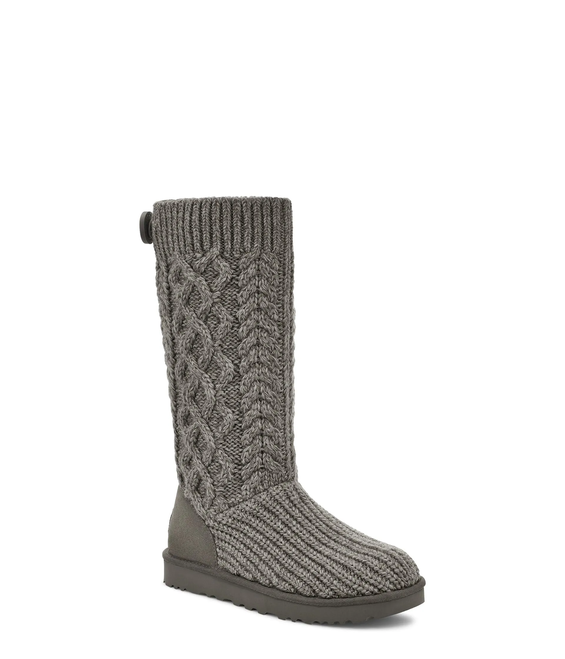 Women's Shoes UGG CLASSIC CARDI CABLED KNIT Boots 1146010 GREY