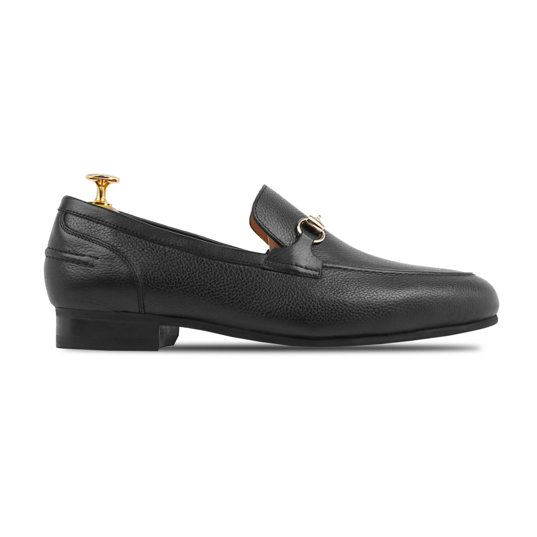 Zenda - Men's Black Pebble Grain Loafer